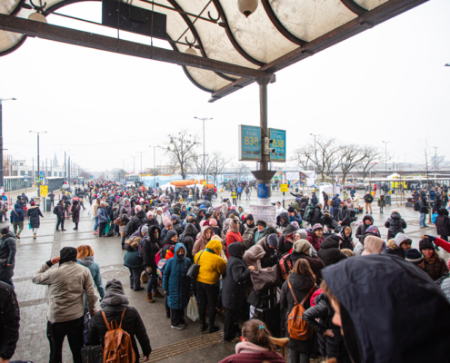 massiccio afflusso di sfollati ucraini